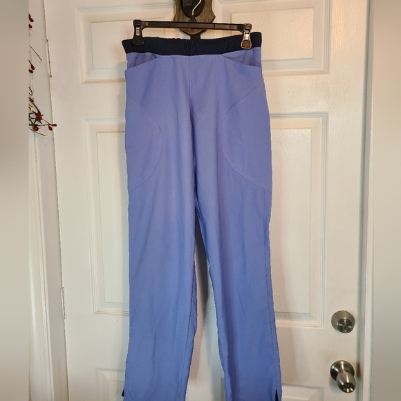Spread Good Cheer Woman's Scrub Drawstring Pants, Size: Medium Color: Bl… - Picture 1 of 16